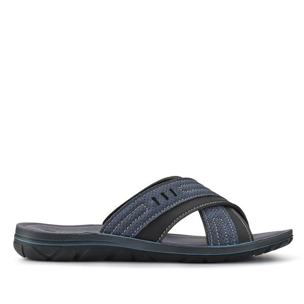 pavers Strappy Mule Sandals - Blue