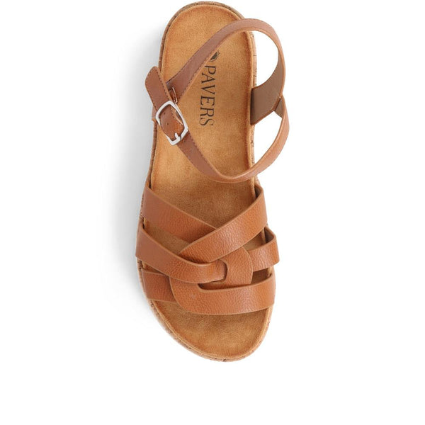 Pavers Strappy Sandals - Tan