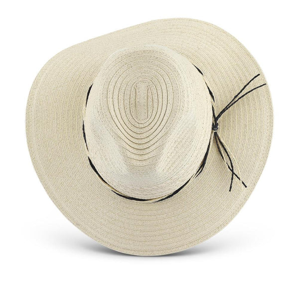 Pavers Straw Sun Hat - Beige-Black