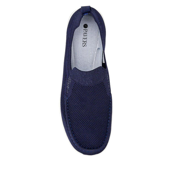 Pavers Stretchy Slip-On Shoes - Navy