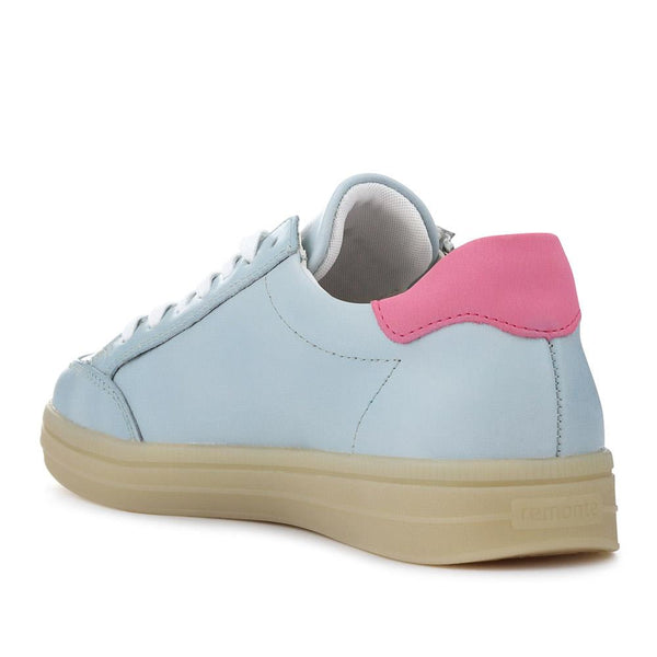 Pavers Striped Leather Trainers - Blue