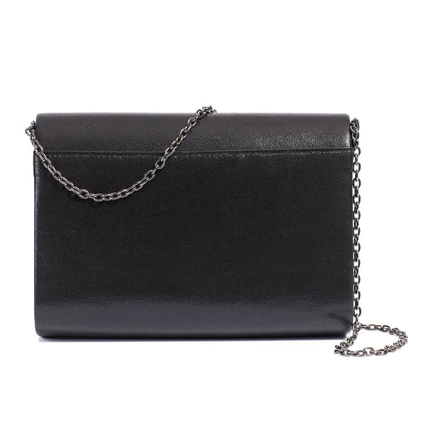 pavers Stylish Clutch Bag With Strap - Black