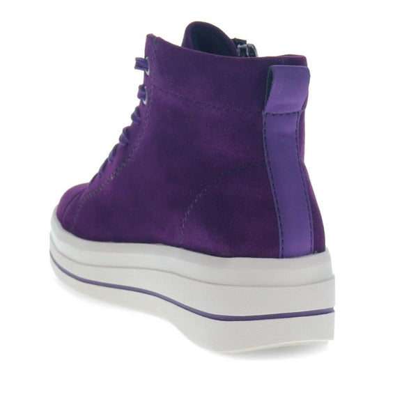 Pavers Suede Dual-Fastening Trainers - Purple