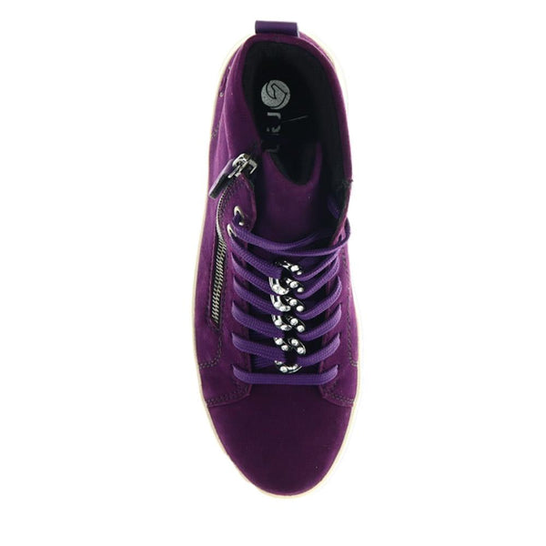 Pavers Suede Dual-Fastening Trainers - Purple