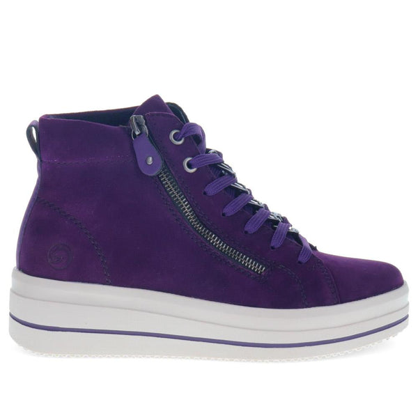 pavers Suede Dual-Fastening Trainers - Purple