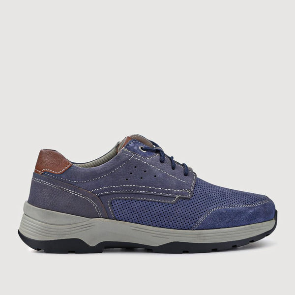 pavers Suede Trainers - Navy-Blue