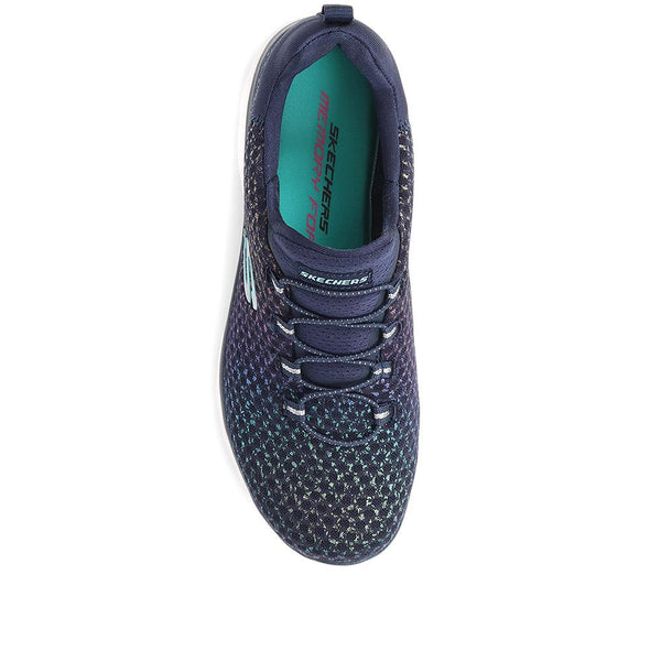 Pavers Summit - Glowing Iris Vegan Trainers - Navy