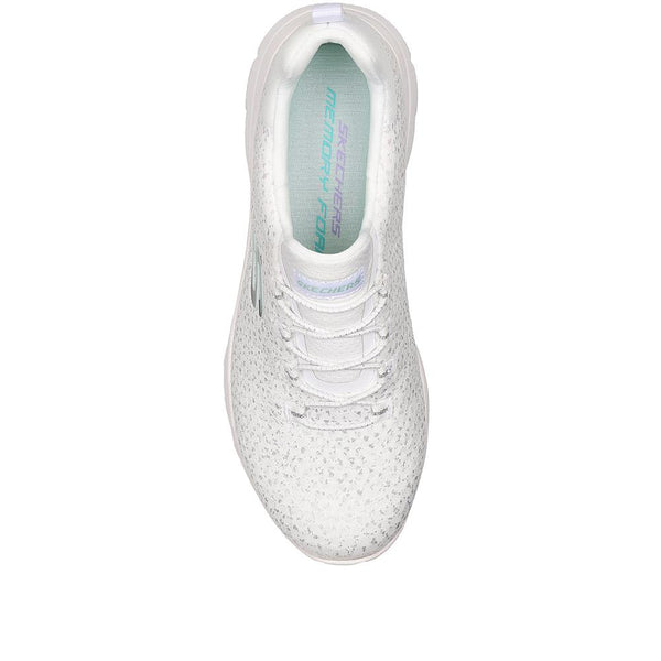 Pavers Summit - Glowing Iris Vegan Trainers - White