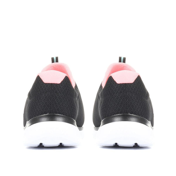 Pavers Summits Slip-On Trainers - Black-Pink
