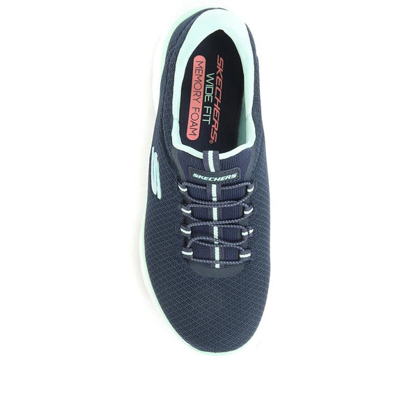 Pavers Summits Slip-On Trainers - Navy Multi