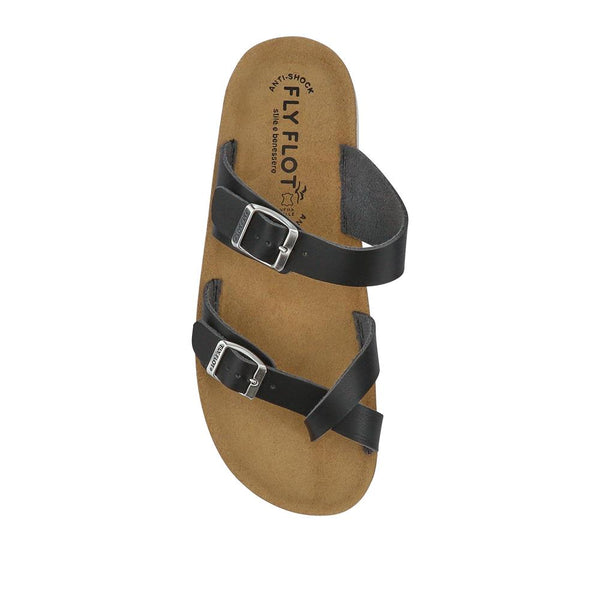 Pavers Toe Post Sandals - Black