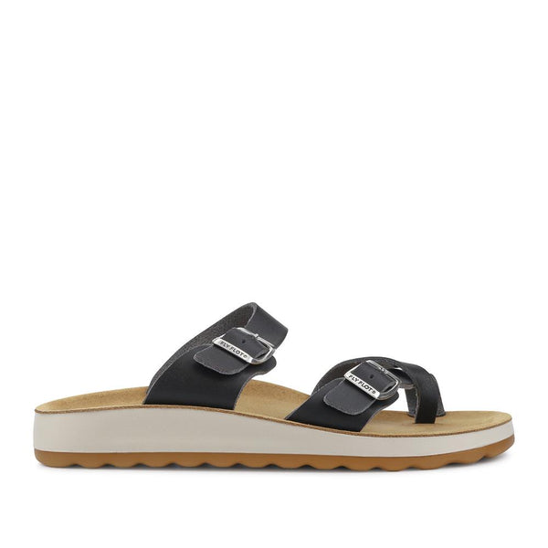 pavers Toe Post Sandals - Black