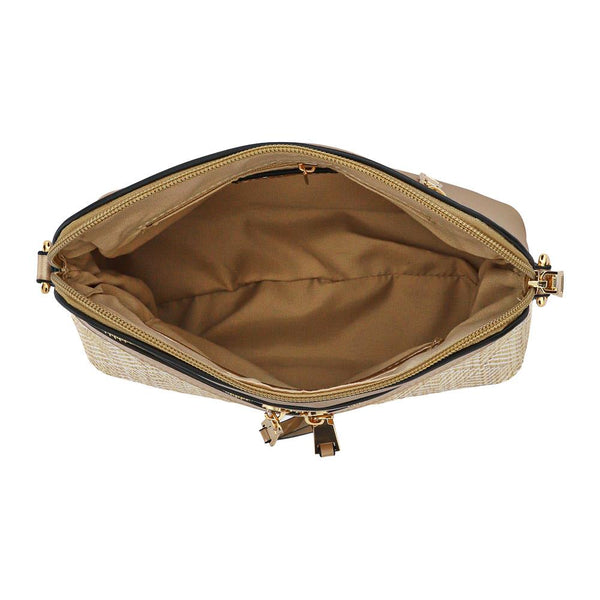 Pavers Tonal Cross-Body Bag - Gold