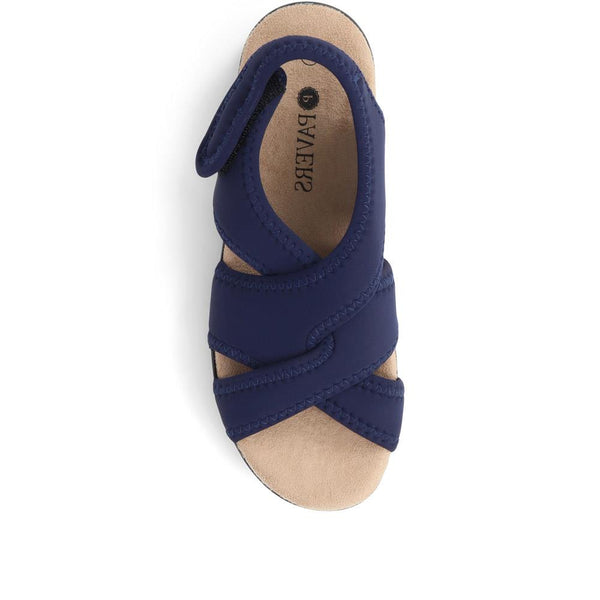 Pavers Touch-Fasten Casual Sandals - Navy