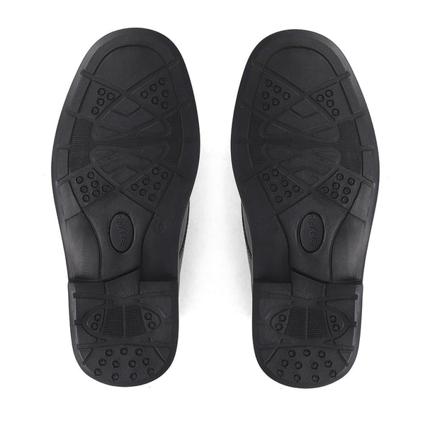 Pavers Touch-Fasten Monk Strap Shoes - Black