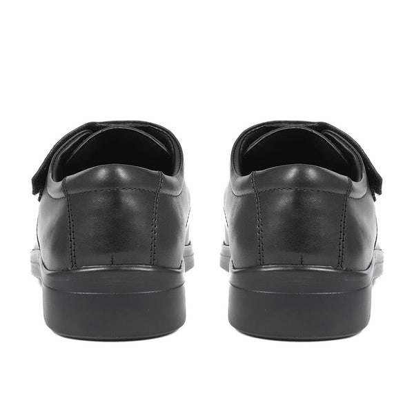 Pavers Touch-Fasten Monk Strap Shoes - Black