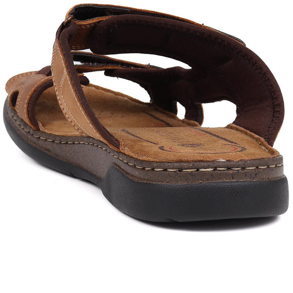 Pavers Touch-Fasten Mule Sandals - Tan