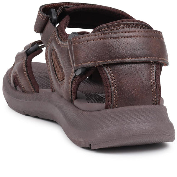 Pavers Touch-Fasten Sandals - Dark Brown