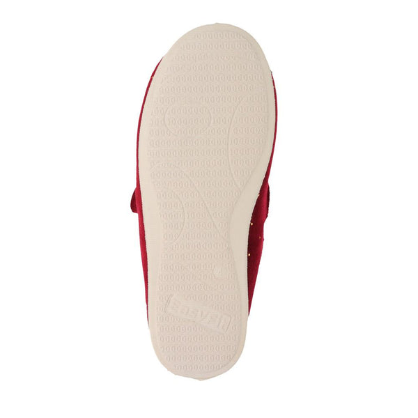 Pavers Touch-Fasten Slippers - Burgundy