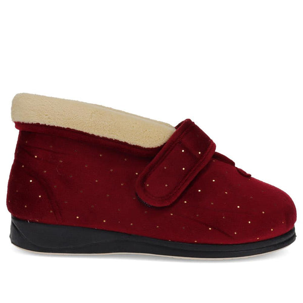 pavers Touch-Fasten Slippers - Burgundy