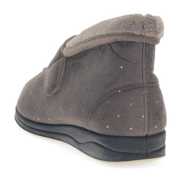 Pavers Touch-Fasten Slippers - Grey
