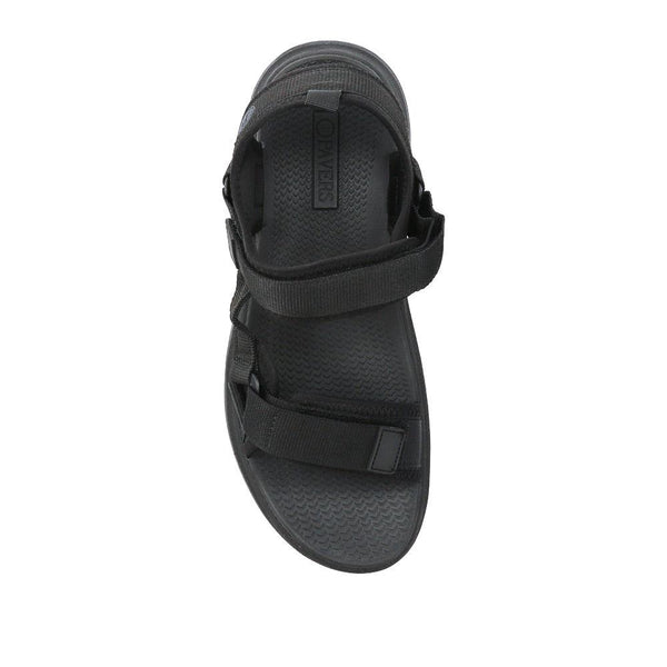 Pavers Touch-Fastening Casual Sandals - Black