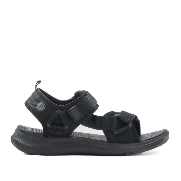 pavers Touch-Fastening Casual Sandals - Black