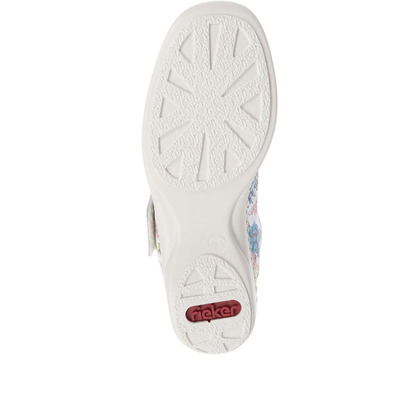 Pavers Touch Fastening Leather Pumps - Floral