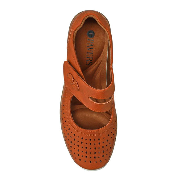 Pavers Touch-Fastening Mary Janes - Tan
