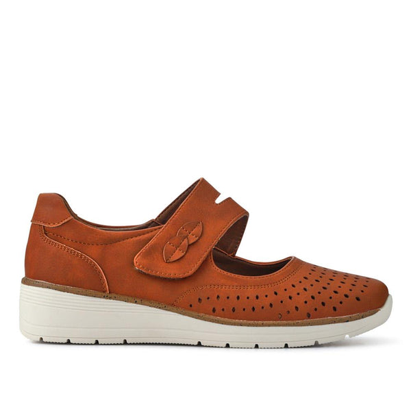 pavers Touch-Fastening Mary Janes - Tan