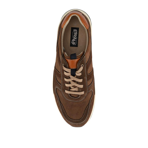 Pavers Ultra-Wide Lace-Up Trainers - Brown