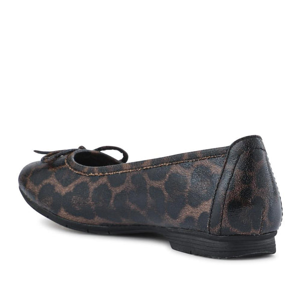 Pavers Vegan Bow-Detailed Pumps - DARK LEOPARD