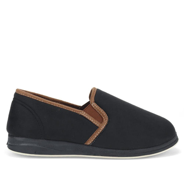 pavers Warm Full Slippers - Black