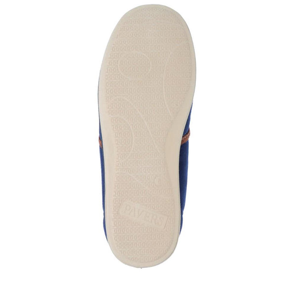 Pavers Warm Full Slippers - Navy