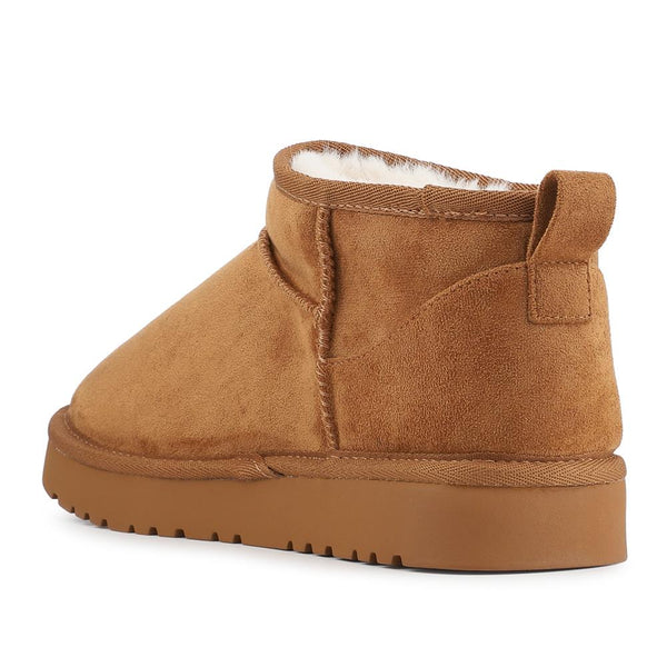 pavers Warm Lightweight Slipper Boots - Chestnut