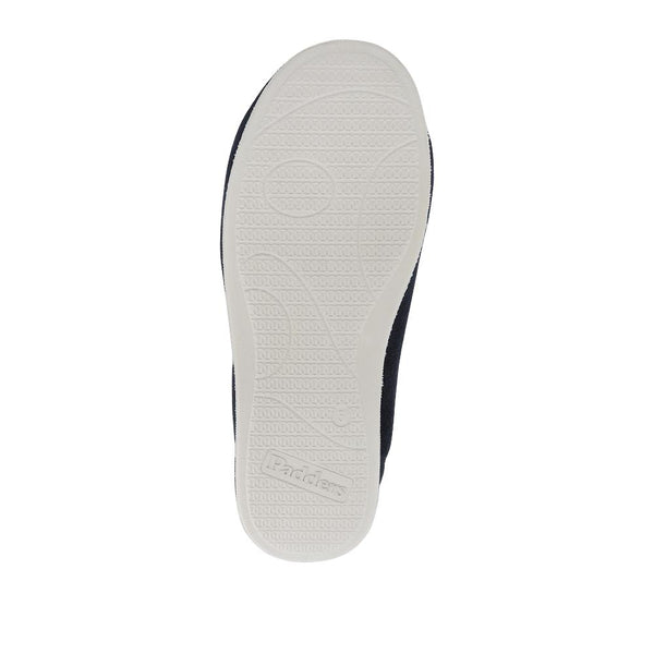 Pavers Warm-Lined Full Slippers - Navy