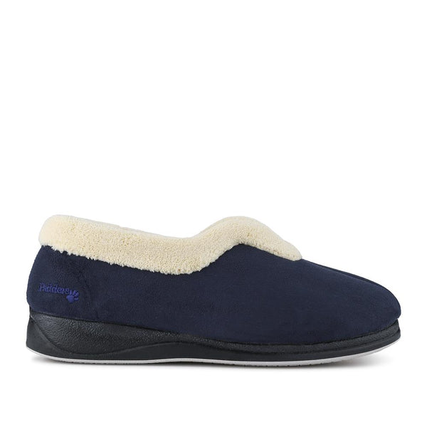pavers Warm-Lined Full Slippers - Navy