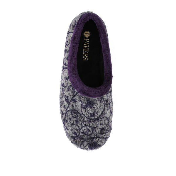 Pavers Warm-Lined Full Slippers - Purple