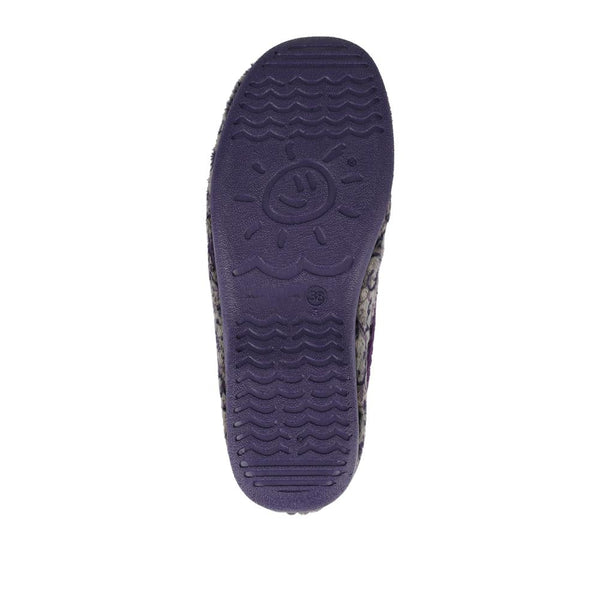 Pavers Warm-Lined Full Slippers - Purple