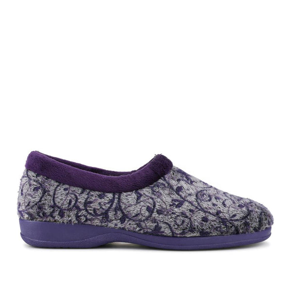 pavers Warm-Lined Full Slippers - Purple