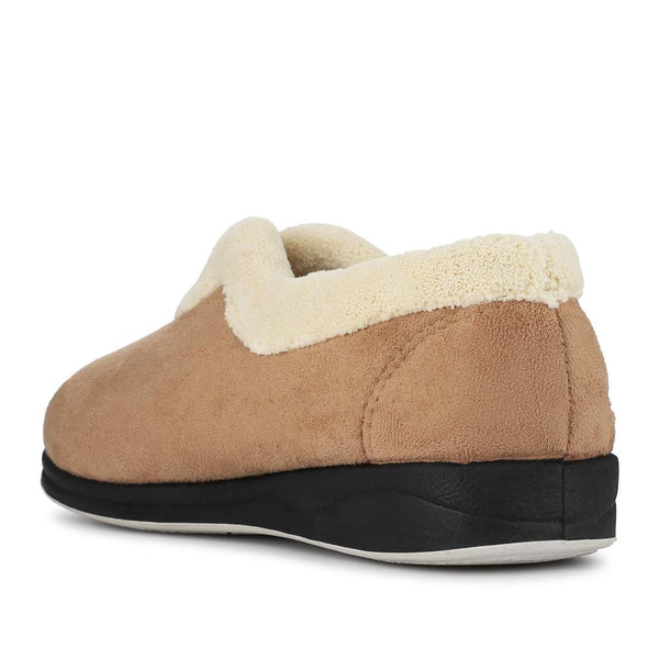 Pavers Warm-Lined Full Slippers - Taupe