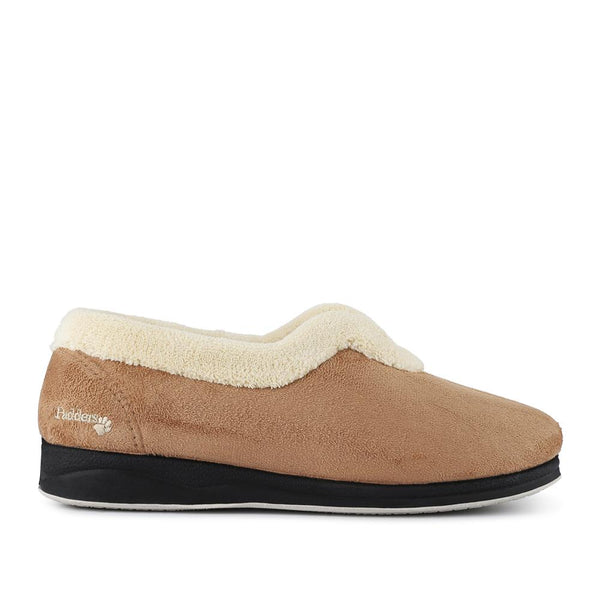 pavers Warm-Lined Full Slippers - Taupe