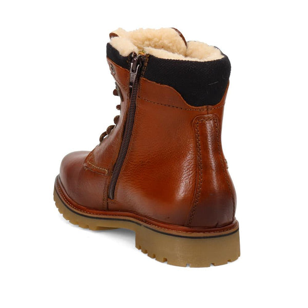 Pavers Warm-Lined Leather Ankle Boots - Brown