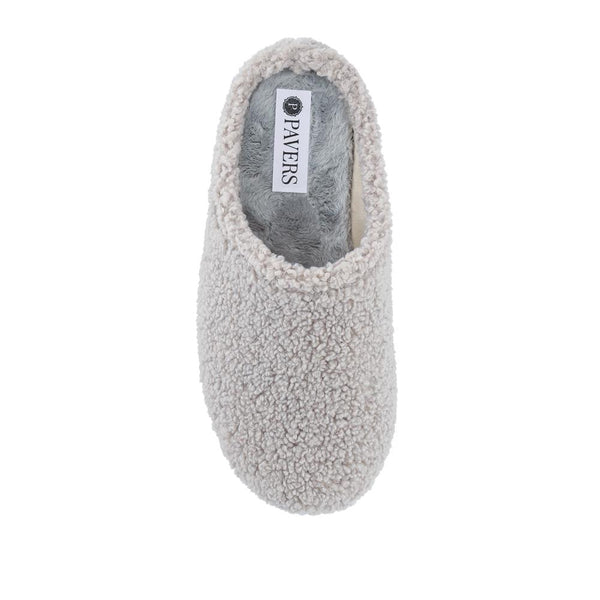 Pavers Warm-Lined Lightweight Slippers - Grey