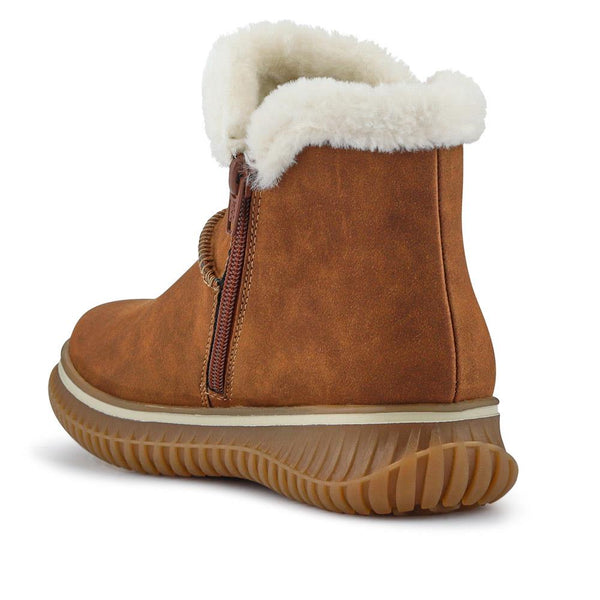 Pavers Warm Slip-On Boots - Tan