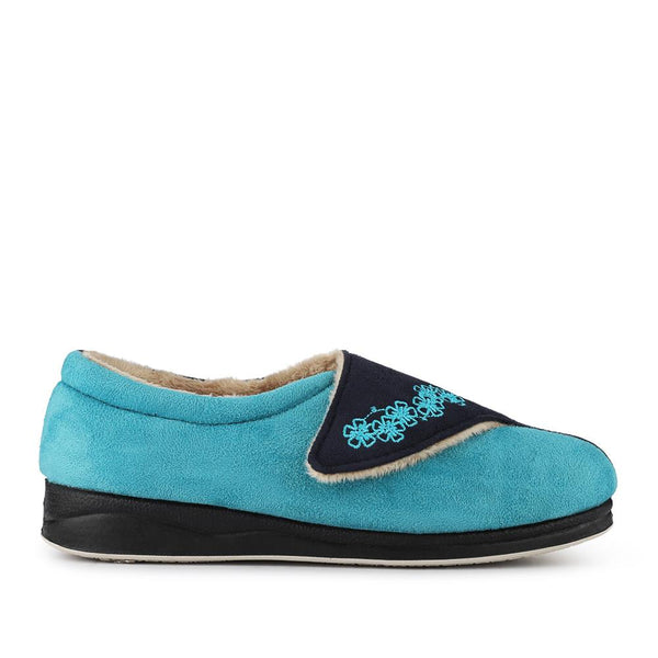 pavers Warm Touch-Fasten Slippers - Navy