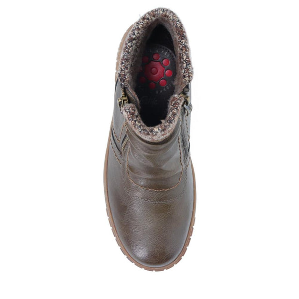 Pavers Water-Resistant Ankle Boots - Khaki