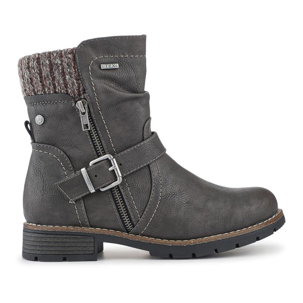 pavers Water-Resistant Biker Boots - Grey