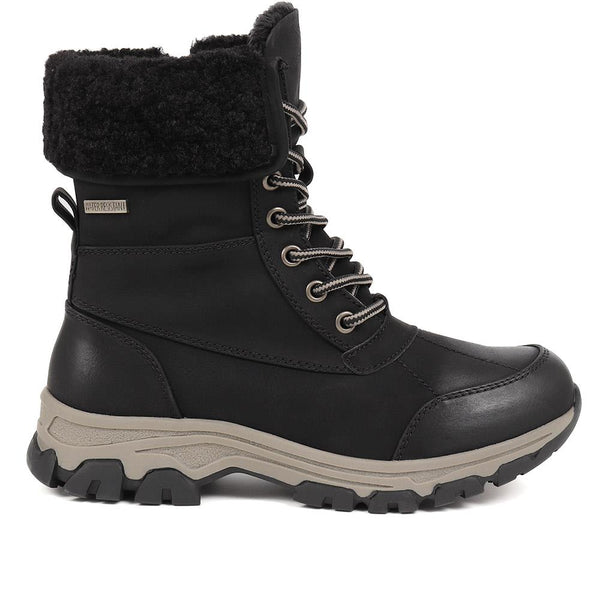 pavers Water-Resistant Weather Boots - Black