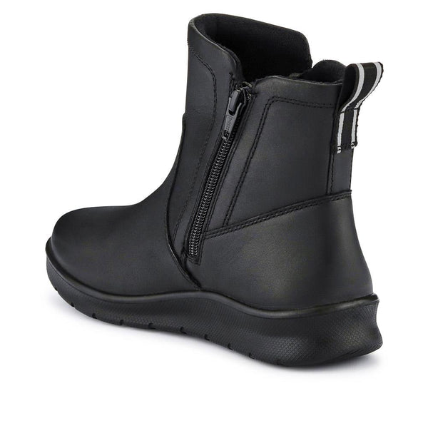Pavers Waterproof Leather Ankle Boots - Black